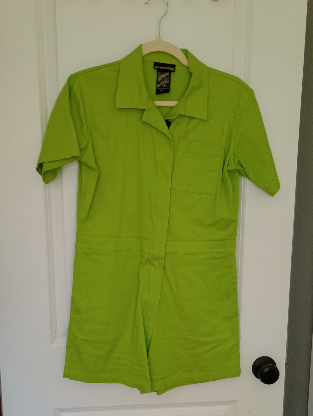 Nooworks Sz Small Lime Green Shortalls